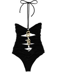 Elisabetta Franchi - Ketting Één Stuk Zwempak - Lyst