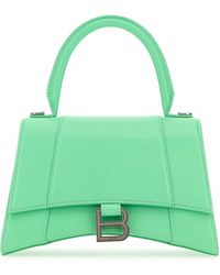 Balenciaga - Mint Leather Small Hourglass Handbag - Lyst