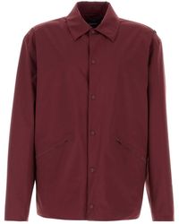 Herno - Burgundy Nylon Jacket - Lyst
