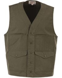 Filson - Cotton Utility Vest With Patch Pockets - Lyst