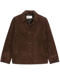 Tory Burch - Leather Blazer Jacket - Lyst