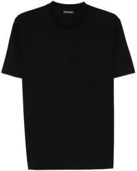 Emporio Armani - Logo Cotton T-Shirt - Lyst