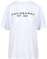 PHILOSOPHY BY LORENZO SERAFINI - Philosophie von Lorenzo Serafini T -Shirts und Polos White - Lyst