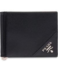 Prada - Saffiano Leather Bi-Fold Wallet - Lyst