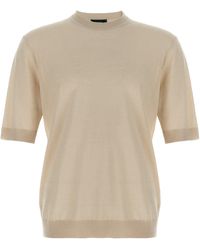Zanone - Linen Cotton T-Shirt - Lyst