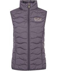 EA7 - Logo Down Vest - Lyst