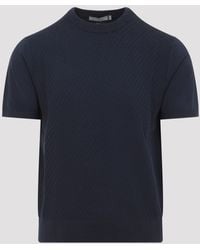 Canali - Cotton T-Shirt - Lyst