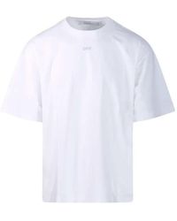 Off-White c/o Virgil Abloh - Off-White-T-Shirt mit Logo-Detail - Lyst