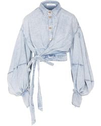 Zimmermann - Rebellion Denim Top - Lyst