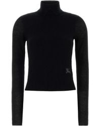Burberry - Wool Blend Sweater - Lyst
