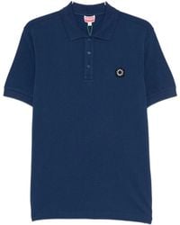 KENZO - Boke Flower Cotton Polo Shirt - Lyst