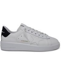 Golden Goose - Purestar Sneakers In Wit Kalf Lear - Lyst