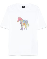Paul Smith - Crewneck Printed T-Shirt - Lyst