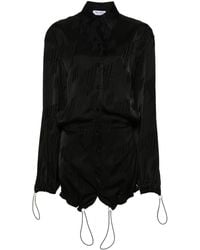 The Attico - De Attico Logo Mini Dress - Lyst