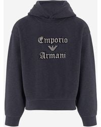 Emporio Armani - Katoenen Hoodie Met Logo - Lyst