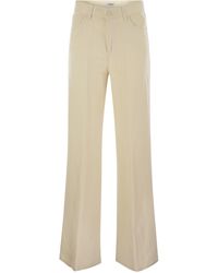 Dondup - Amber Five Pocket Wide Leg Broek - Lyst