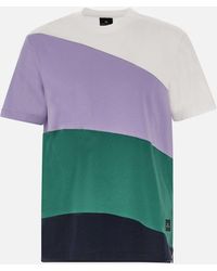 Paul Smith - Multicolour Katoenen T -shirt Met Logo -patch - Lyst