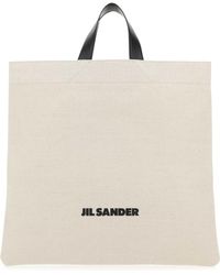 Jil Sander - Sand Canvas Shopping Bag - Lyst