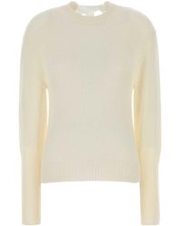 Lanvin - Ivory Cashmere Blend Sweater - Lyst