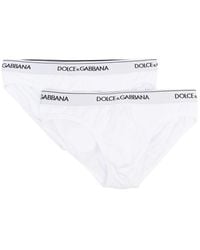 Dolce & Gabbana - Slip Met Logoband - Lyst