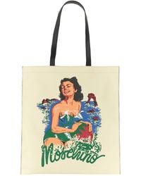 Moschino - Hawaiian Print Mini Tote Handbag - Lyst