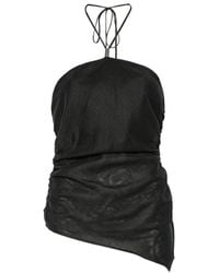 Semicouture - Becka Linen Top - Lyst