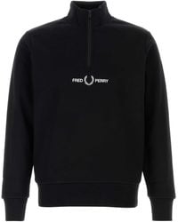 Fred Perry - Polyester Blend Sweatshirt - Lyst