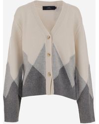 arch4 - Cashmere Cardigan With Shades - Lyst