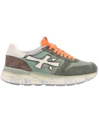 Premiata - Premiata Weiße Turnschuhe Mick Militärgrün - Lyst