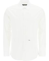 DSquared² Camisa de popelina de corte slim de - Blanco