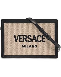 Versace - Raffia Pouch For - Lyst