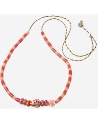 Sorbet Island - Necklace With Assorted Glass Beads - Lyst