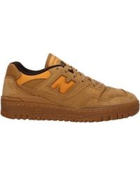 New Balance - Sneakers 550 Uomo Camoscio Marrone/Marrone Arizona - Lyst