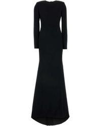 Gucci - Crepe Long Dress - Lyst