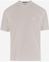 C.P. Company - Cotton T Shirt With Logo Patch - Lyst