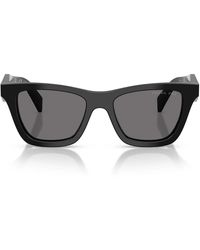 Prada - Zonnebril Prc07 S 16 K90 T Zwart/donkergrijs Dames Gepolariseerd - Lyst