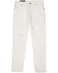 Balmain - Cotton Denim Jeans - Lyst