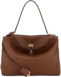 Balenciaga - Caramel Leather Medium Rodeo Handbag - Lyst