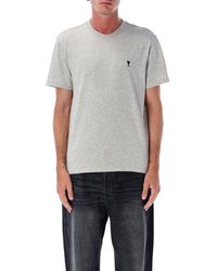 Ami Paris - Camisetas y polos gris - Lyst