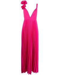 P.A.R.O.S.H. - Geplooide Maxi-Jurk - Lyst