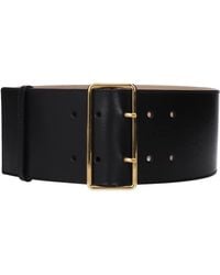 McQueen - Frauen 's Ledergürtel schwarz - Lyst