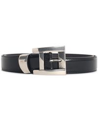 Versace - Zwarte Leren Riem - Lyst