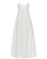 Tory Burch - Silk-Blend Pleated Maxi Dress - Lyst