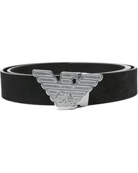 Emporio Armani - Ceinture En Cuir À Boucle - Lyst