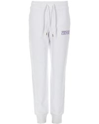 Versace Jeans Couture - Relaxed Fit Cotton Jogging Pants - Lyst