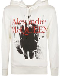 McQueen - Hoodie Logo Sweatshirt - Lyst