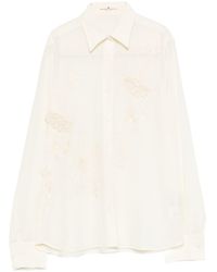 Ermanno Scervino - Embroidered Silk Shirt - Lyst
