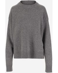 Jil Sander - Cashmere Blend Crew Neck Sweater - Lyst