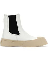 Marni - Nappa Leather Pablo Ankle Boots - Lyst