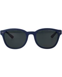 Emporio Armani - Round Sunglasses 0 Ea4225 U 618587 - Lyst